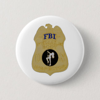 fbi female body inspector 6 cm round badge