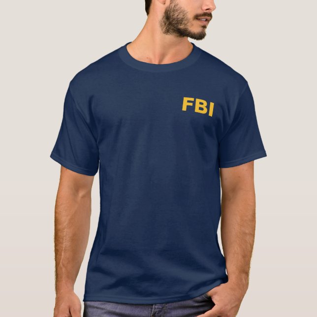 FBI (Female Body Inspector) Funny Text T-Shirt (Front)