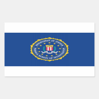 FBI Flag Rectangular Sticker