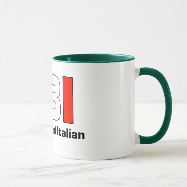 FBI Full Blooded Italian Green Coffee Mug (Right)