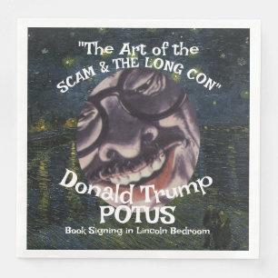 FBI ICE CBP Trump POTUS Scam Con Art Book Sign 6 Napkin