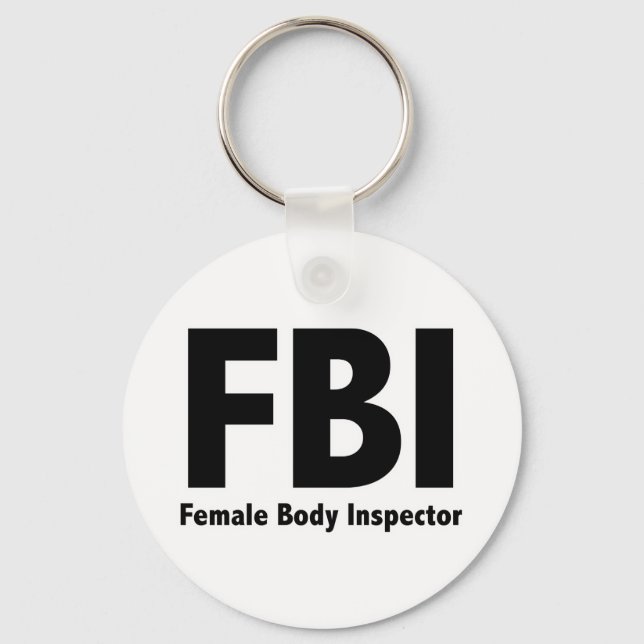 FBI Mr Funny Rude Humour Key Ring (Front)