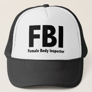 FBI Mr Funny Rude Humour Trucker Hat