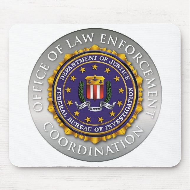 FBI Office of Law Enforcement Mouse Pad (Front)