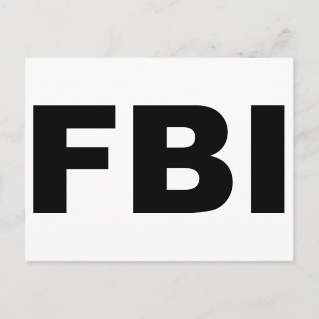 FBI POSTCARD (Front)