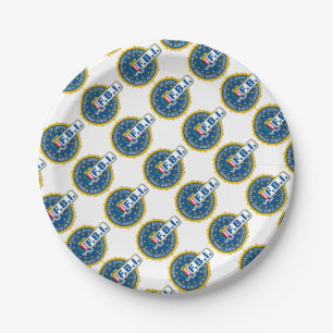 FBI Seal Mockup Paper Plate