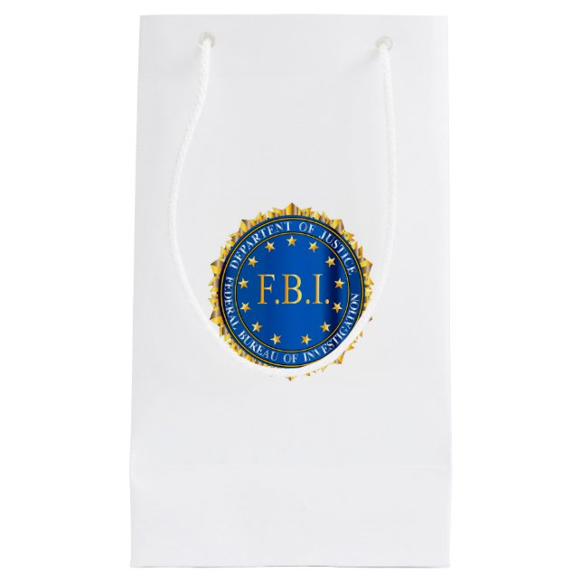 FBI Spoof Seal Small Gift Bag (Front)