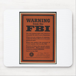 FBI Warning Mouse Pad
