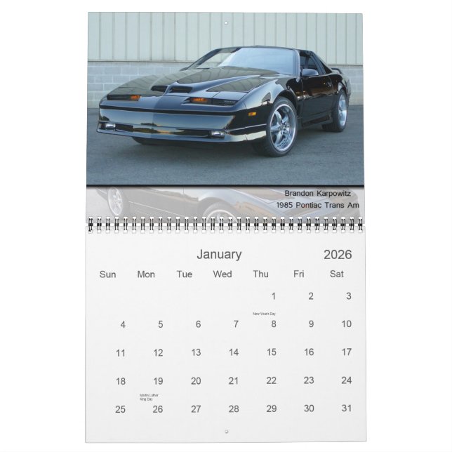 Fbody Calendar 2008 (Jan 2026)