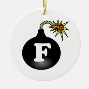 FBomb Classic Ceramic Ornament