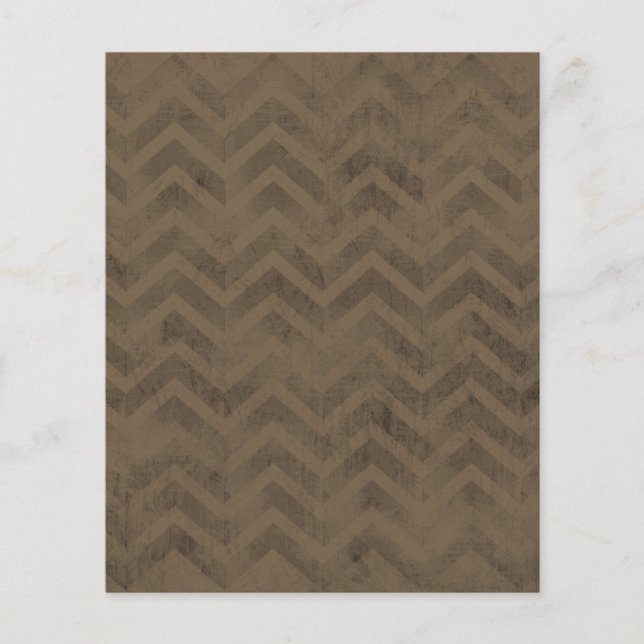 FBZZB FADED CHOCOLATE BROWN ZIG ZAGS ZIGZAG PATTER (Front)