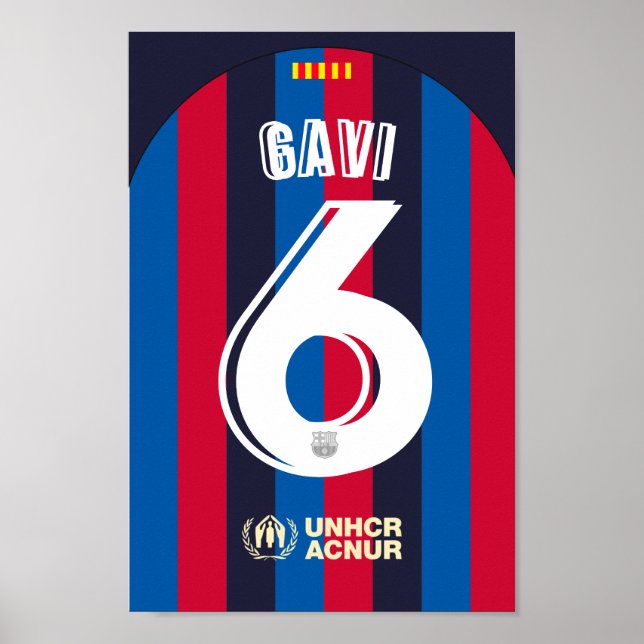 FC Barcelona Football Jersey Wallart  Poster (Front)