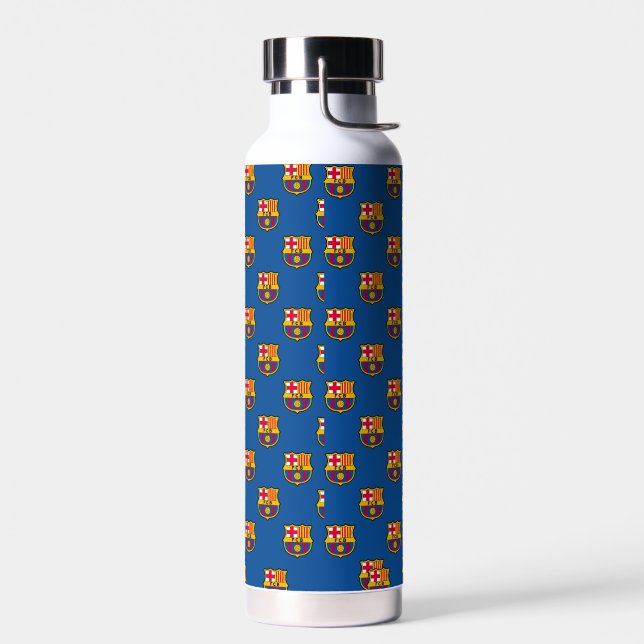 FC Barcelona Inspired Pattern Stainless Steel Wate Water Bottle (Left)