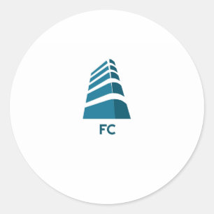 fc sport classic round sticker
