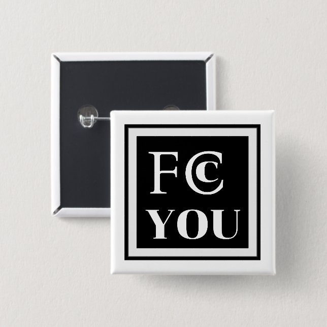 FCC YOU Fridge Button (Front & Back)