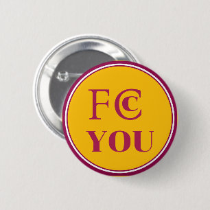 FCC YOU Fridge Magnet 6 Cm Round Badge