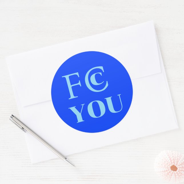 FCC YOU Sticker (Envelope)