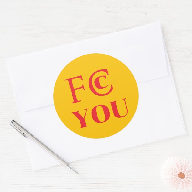 FCC YOU Sticker (Envelope)