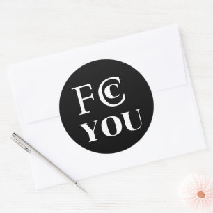 FCC YOU Sticker