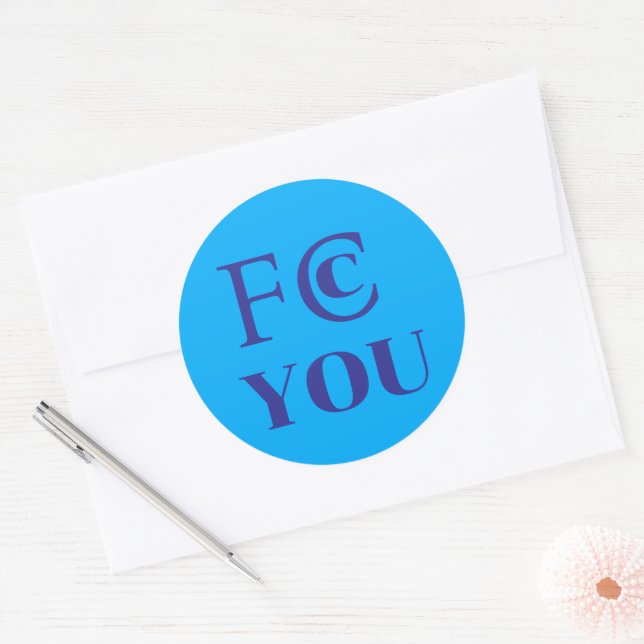 FCC YOU Sticker (Envelope)