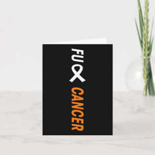 Fck Blood Cancer - Leukaemia Awareness Card