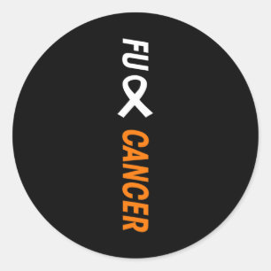 Fck Blood Cancer - Leukaemia Awareness Classic Round Sticker