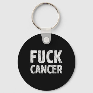 Fck Cancer Breast Cancer Awareness Gift Distressed Key Ring