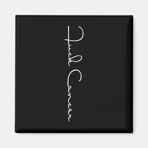 Fck Cancer  Hate Cancer Tee Breast Cancer Awarenes Magnet