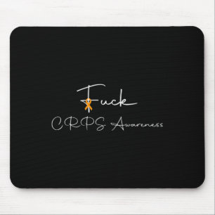 Fck Cancer Orange Ribbon Fun Crps Awareness  Mouse Pad