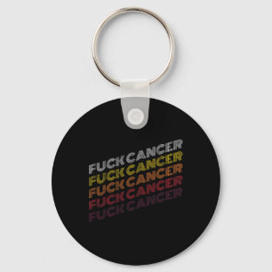 Fck Cancer Vintage Retro Breast Cancer Awareness G Key Ring