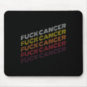 Fck Cancer Vintage Retro Breast Cancer Awareness G Mouse Pad