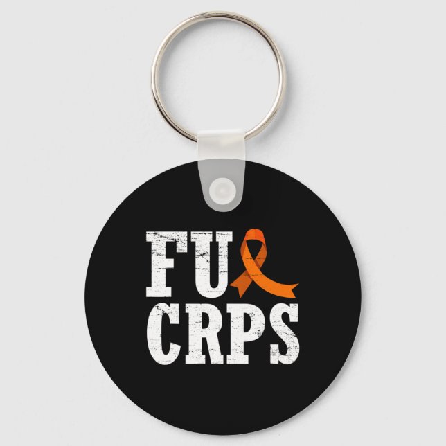 Fck Crps Warrior Supporter Rsd Crps Awareness  Key Ring (Front)