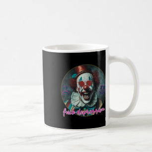 Fck Depression - Clown - Mental Health S Sticker Coffee Mug