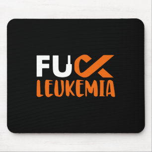 Fck Leukaemia Awareness Fight Cancer Ribbon Mouse Pad