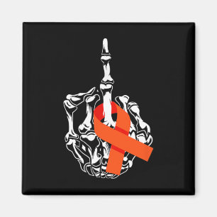 Fck Leukaemia Cancer Middle Finger Leukaemia Cance Magnet
