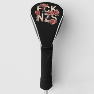 FCK NZS Flowery Against Right No Nazis Lgbtq+ Golf Head Cover