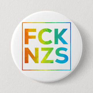 Fck NZS mit Rahmen 7.5 Cm Round Badge