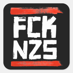 FCK NZS SQUARE STICKER