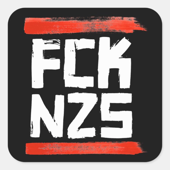 FCK NZS SQUARE STICKER (Front)
