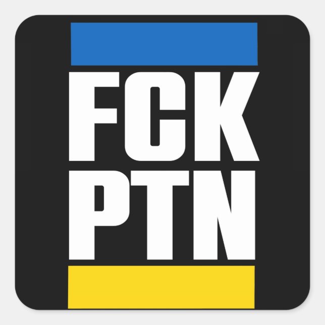 FCK PTN SQUARE STICKER (Front)