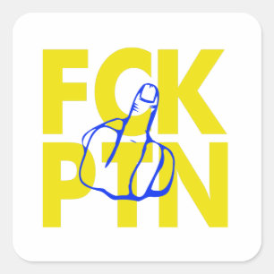 FCK PTN - Ukraine Square Sticker