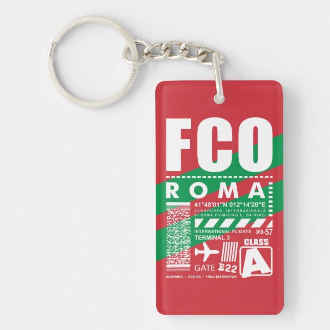 FCO Rome Airport, Key Ring (Front)