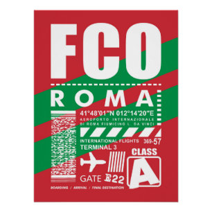 FCO Rome Airport, Poster