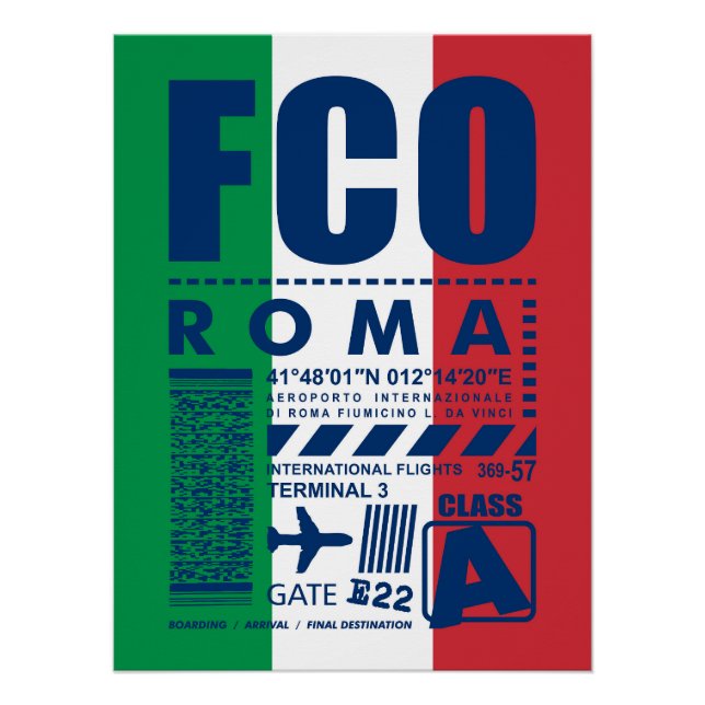 FCO Rome Airport, Poster (Front)