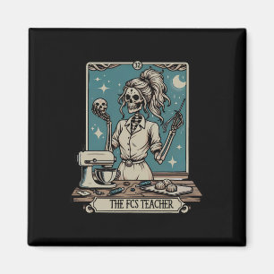 Fcs Teacher Skeleton Halloween Family And Consumer Magnet