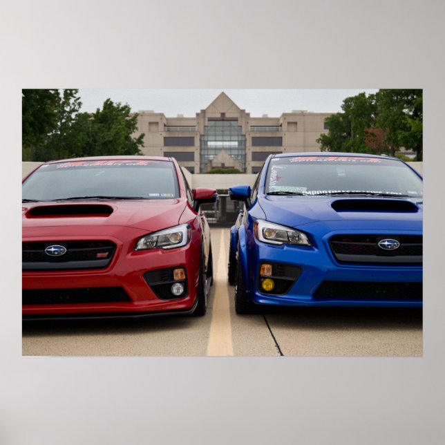 FCTC watermark-free poster - 2015 Subaru STIs (Front)