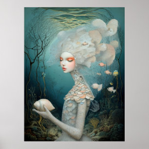 *~* FD2 2  Water Goddess Fantasy Sea Mermaid  Poster