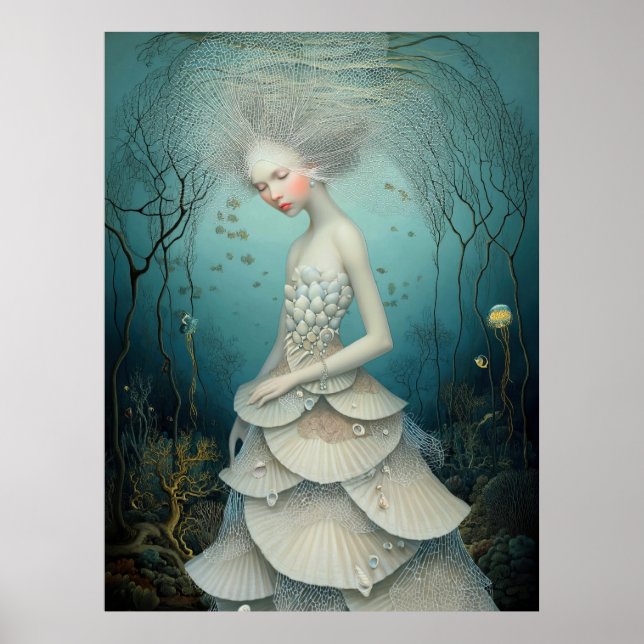 *~* FD2 3  Water Goddess Fantasy Sea Mermaid  Poster (Front)