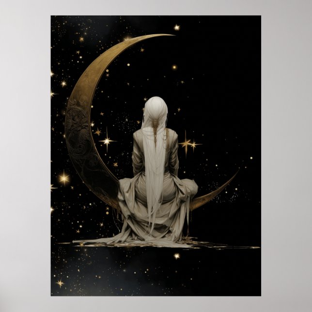 FD2 Enchanted 3 Crescent Moon Goddess Poster (Front)