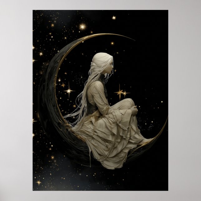 FD2 Enchanted 7 Crescent Moon Goddess Poster (Front)